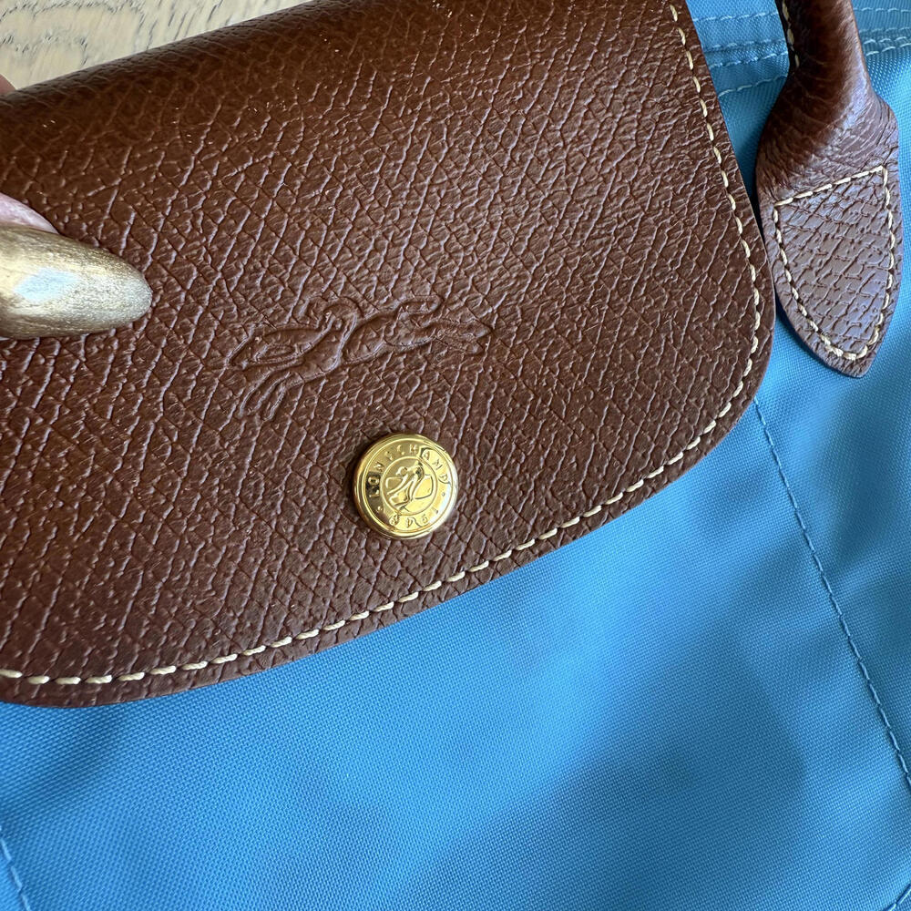 Longchamp Le Pliage Small Tote Bag in Cornflower Blue *Flawed* - Picture 2 of 9